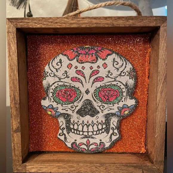 HANDCRAFTED BLACK CAT IN FRAME - Picture 3 of 3